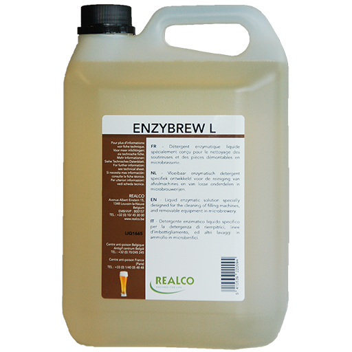 Nouveau Produit de Nettoyage ENZYBREW L, développé par REALCO®, et déjà disponible à la Malterie du Château®





